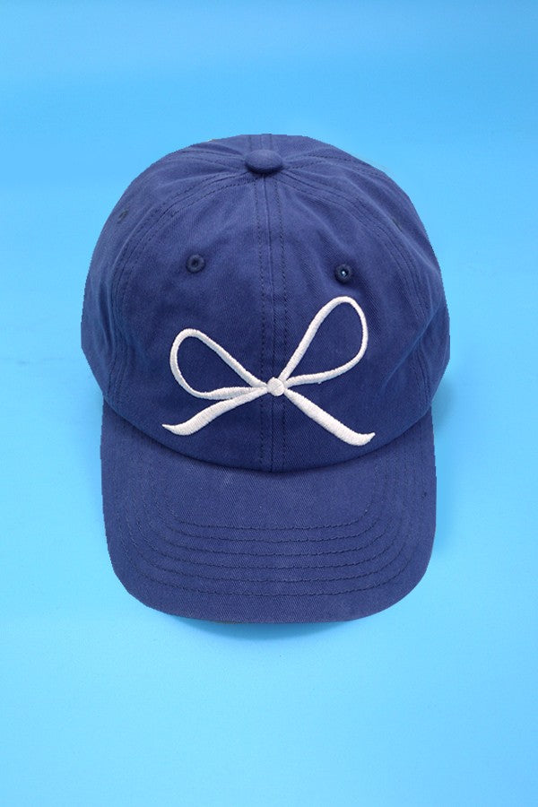 BOW RIBBON BASEBALL HAT CAP - Image 7