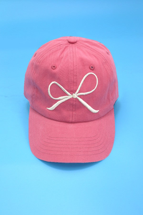 BOW RIBBON BASEBALL HAT CAP - Image 6