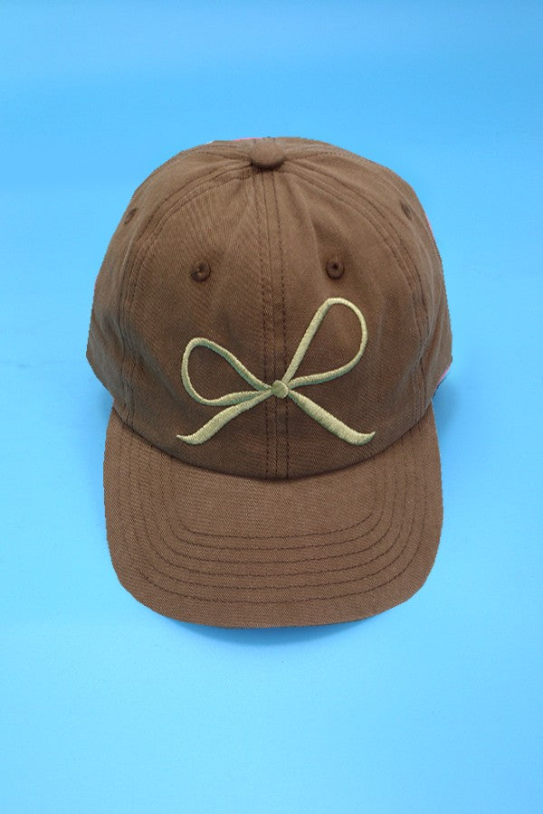 BOW RIBBON BASEBALL HAT CAP - Image 9