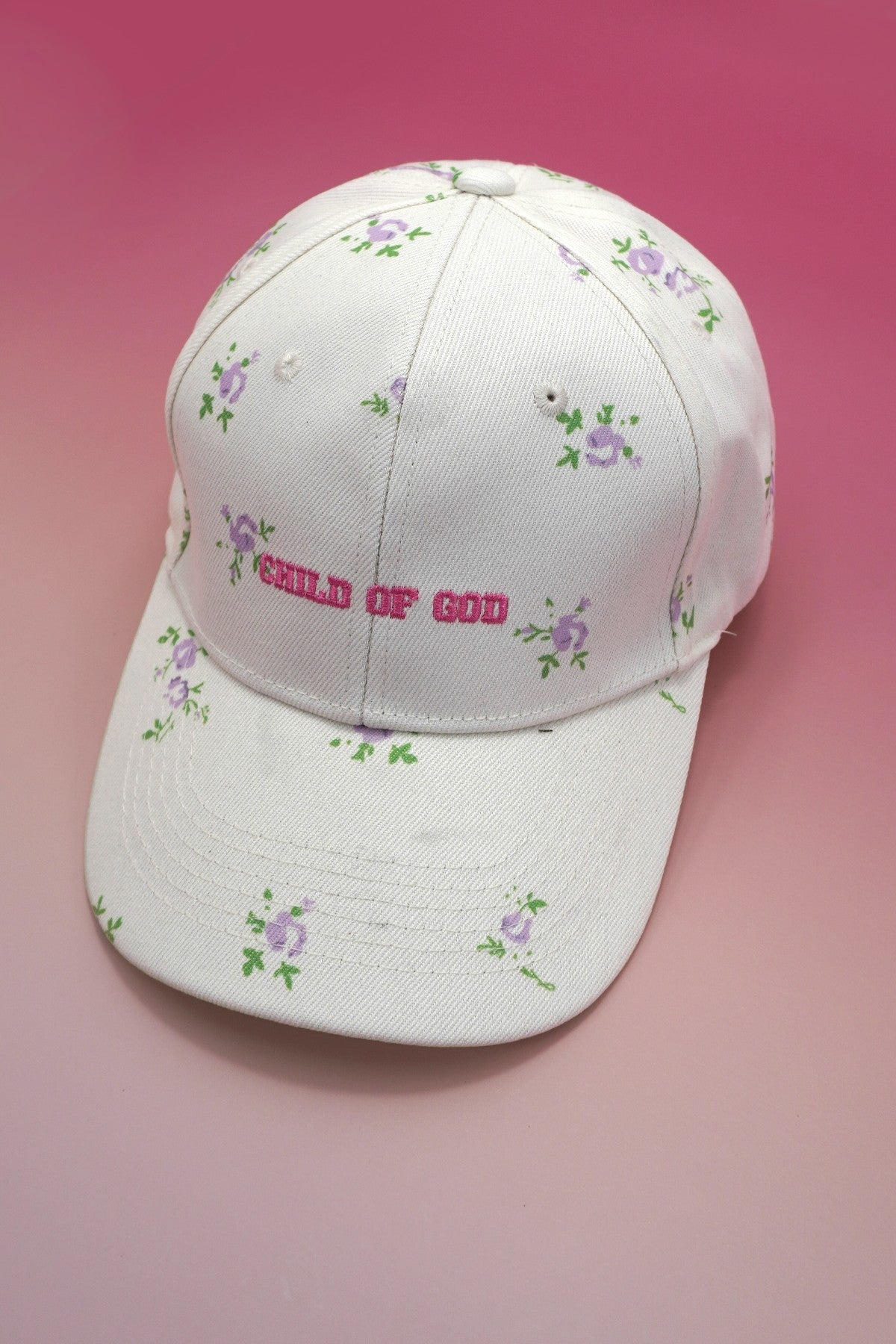 FLORAL CHILD OF GOD CASUAL BASEBALL CAP - Image 4