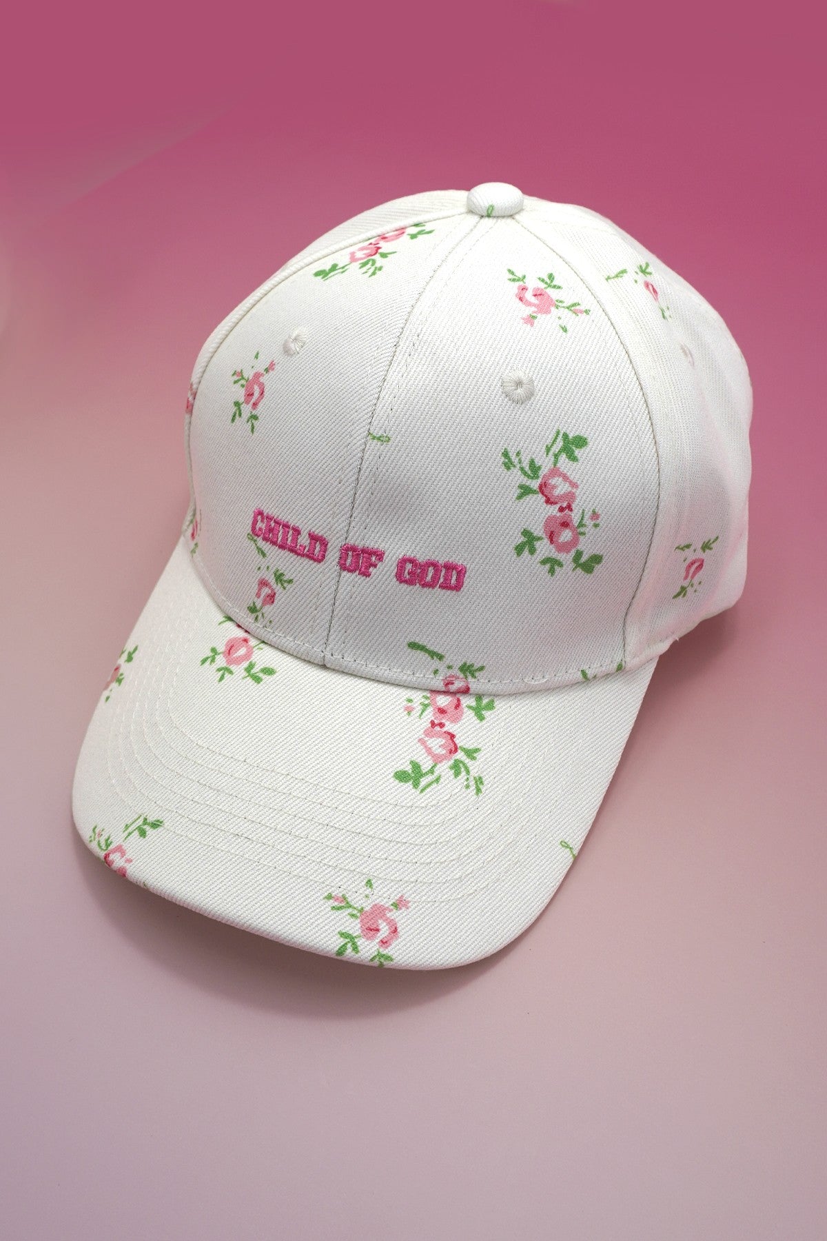 FLORAL CHILD OF GOD CASUAL BASEBALL CAP - Image 5