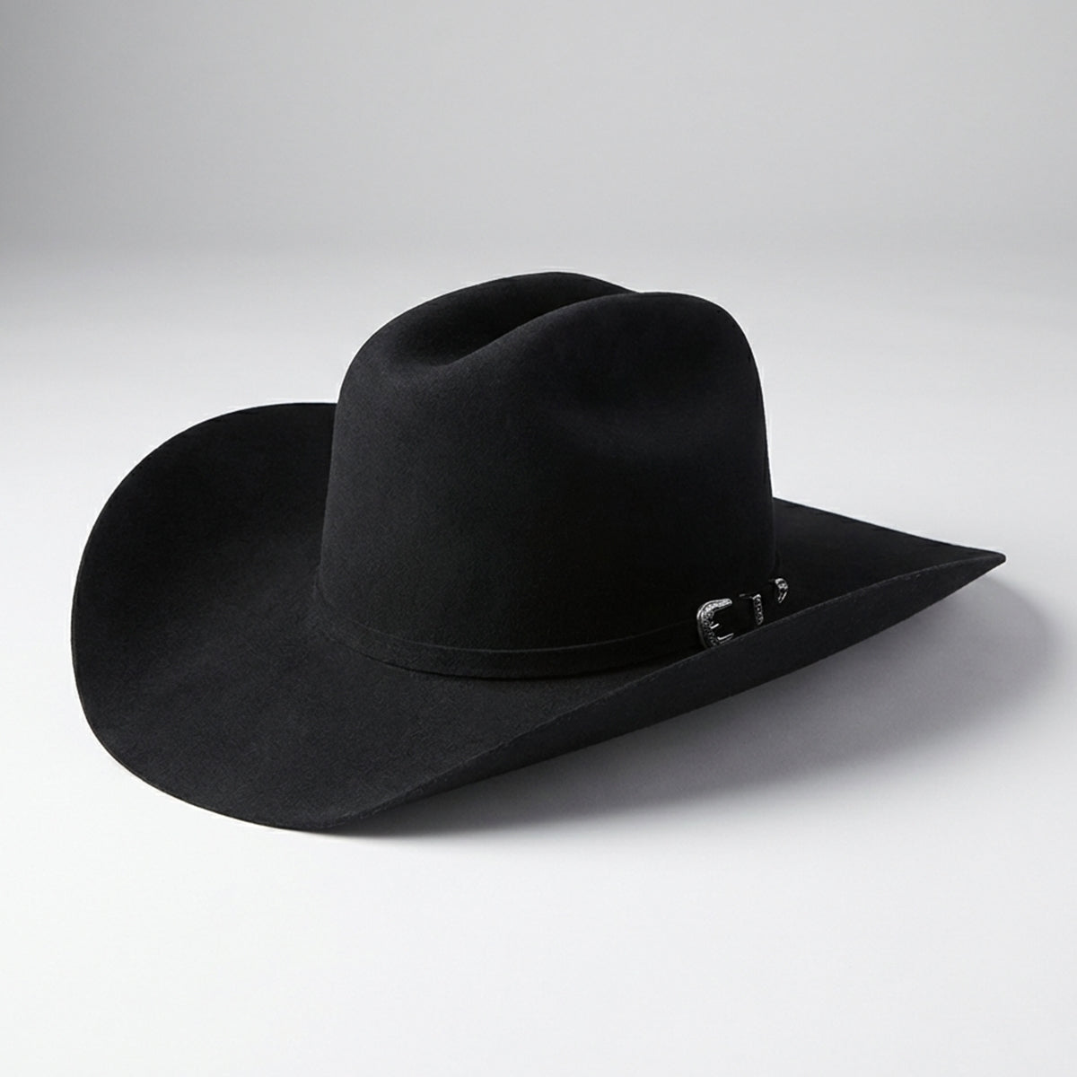 Cuernos Chuecos Chaparral 100X Black Fur Felt Cowboy Hat