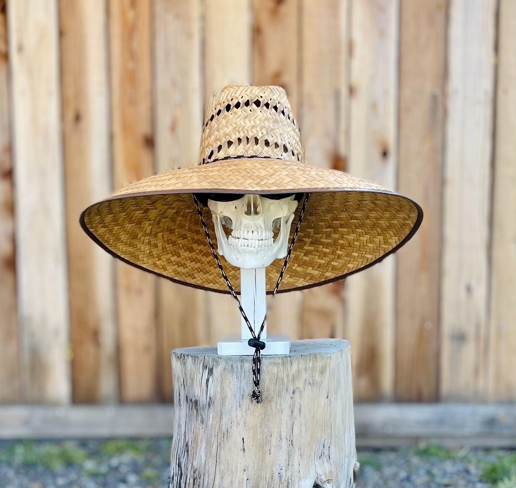 ULTRA MEGA HAT! Great Sun coverage! And Ventilated! Brim about 7" in. inside circumference about 24” in. all handmade in Mexico, all Natural - Image 8