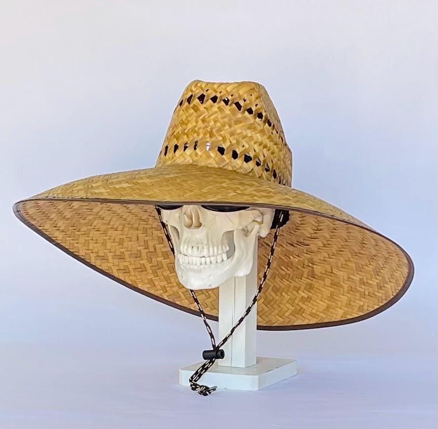 ULTRA MEGA HAT! Great Sun coverage! And Ventilated! Brim about 7" in. inside circumference about 24” in. all handmade in Mexico, all Natural - Image 5