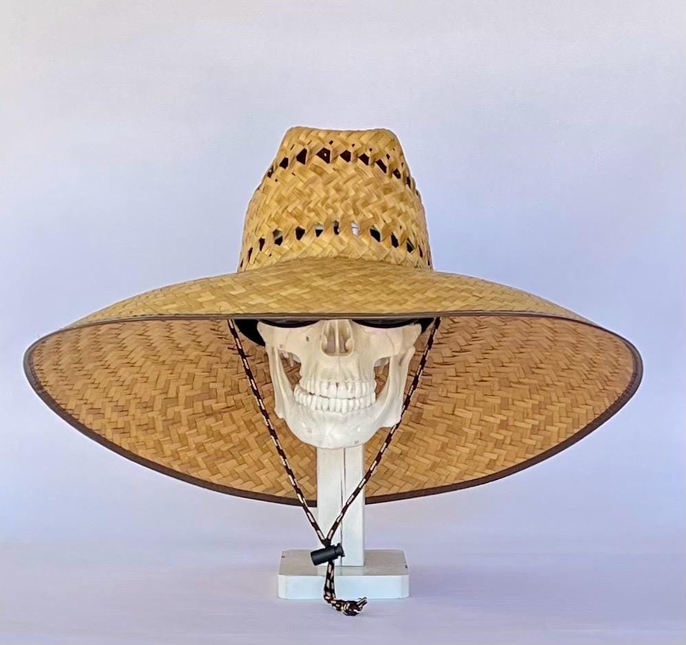 ULTRA MEGA HAT! Great Sun coverage! And Ventilated! Brim about 7" in. inside circumference about 24” in. all handmade in Mexico, all Natural - Image 6