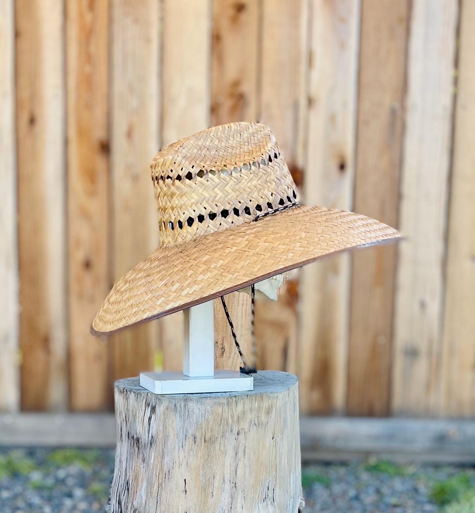 ULTRA MEGA HAT! Great Sun coverage! And Ventilated! Brim about 7" in. inside circumference about 24” in. all handmade in Mexico, all Natural - Image 9