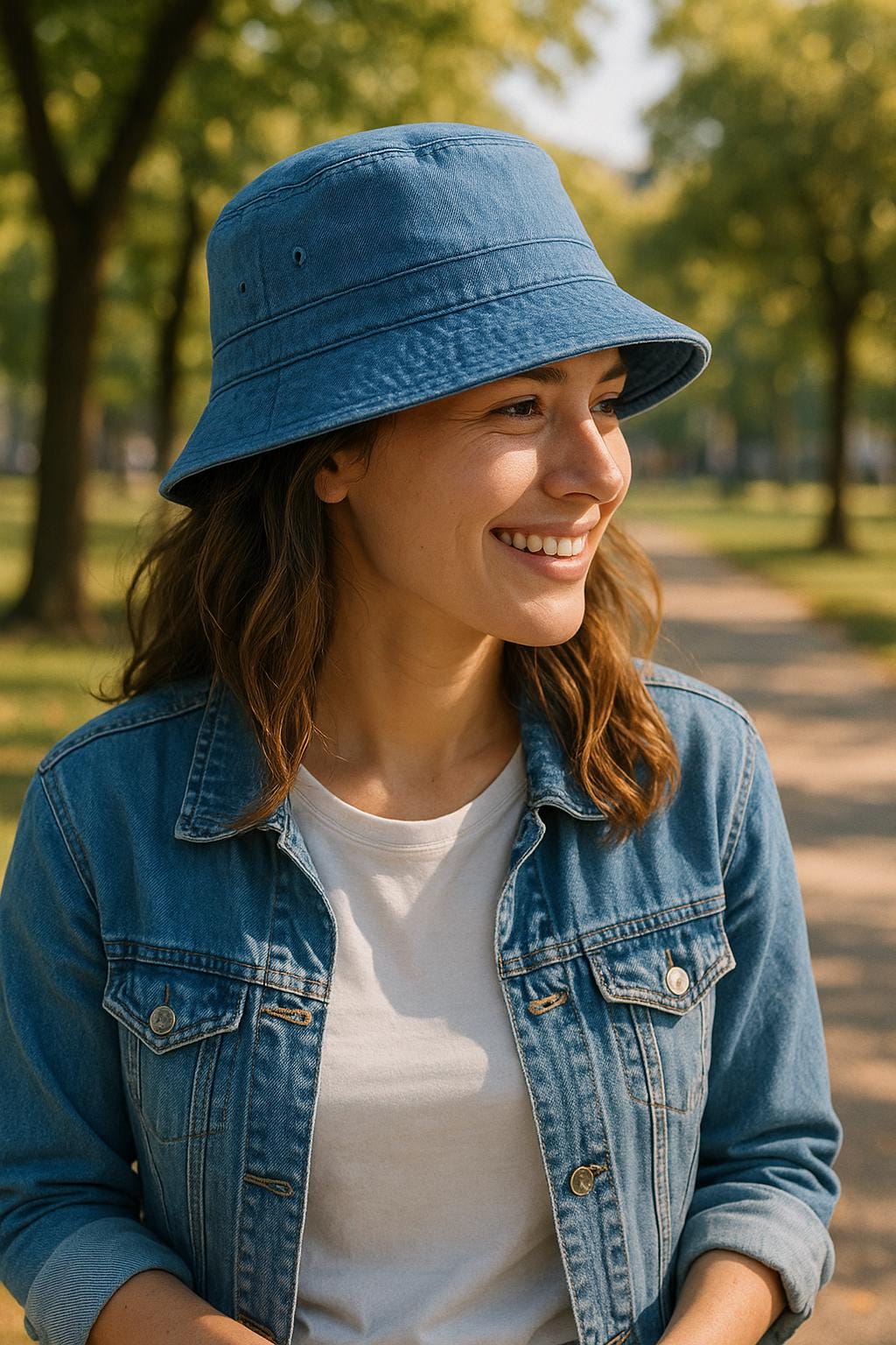 Cotton Bucket Hat: Adjustable, Lightweight Summer Sun Hat - Image 3