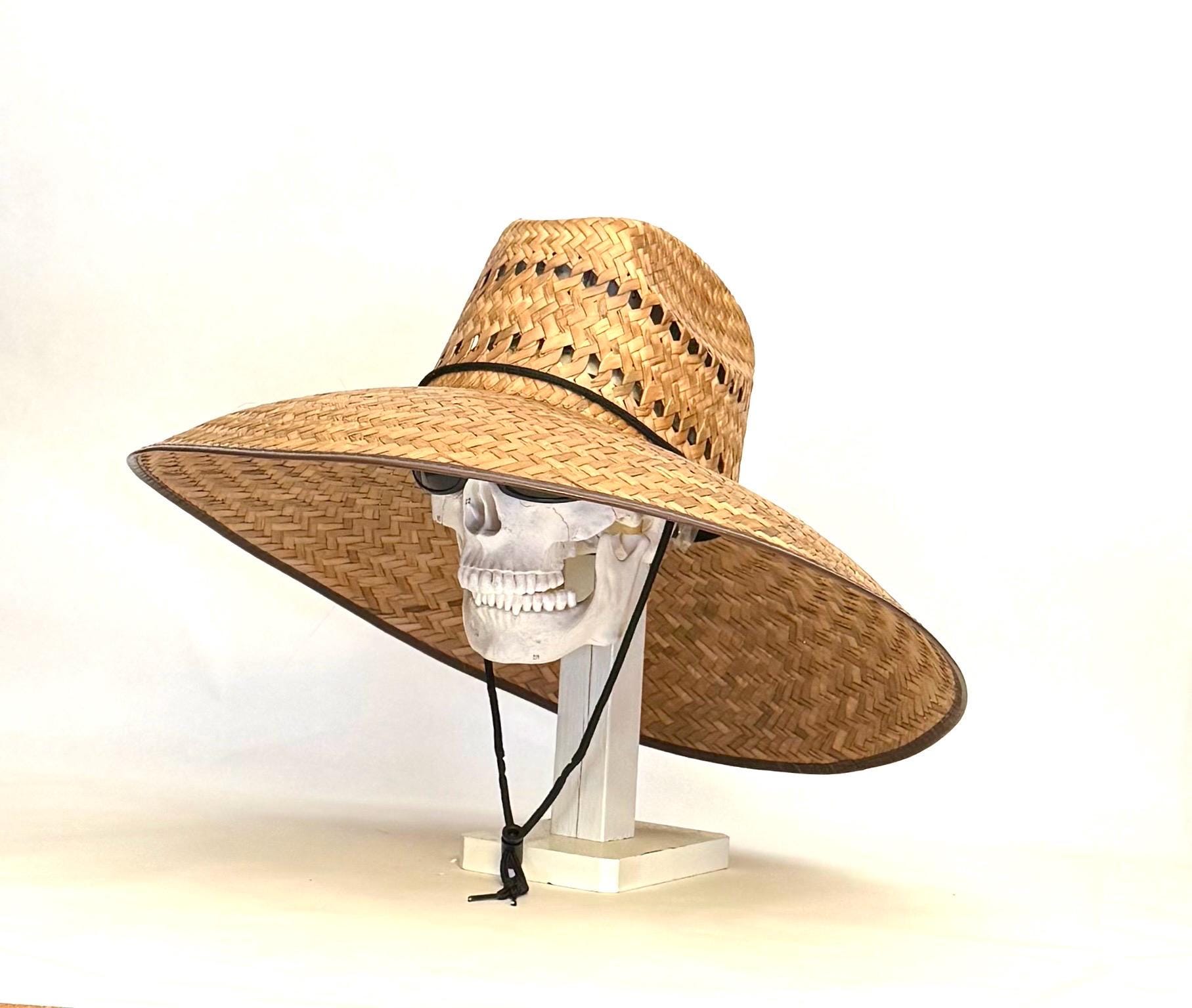 ULTRA MEGA HAT! Great Sun coverage! And Ventilated! Brim about 7" in. inside circumference about 24” in. all handmade in Mexico, all Natural - Image 3